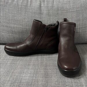 Spring Step Dark Brown Men Gusthigher Leather Ankle Boots Sz UK 44/US 10
